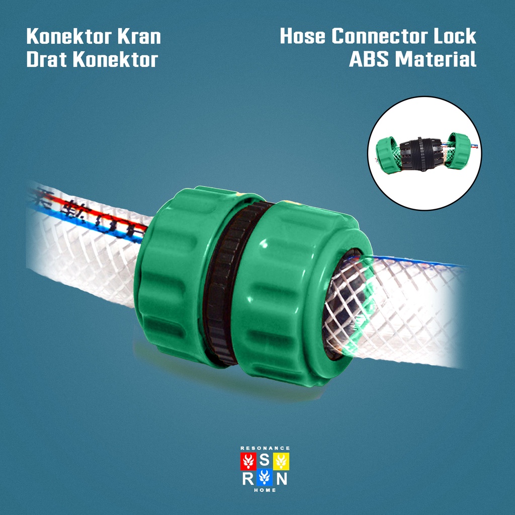 Drat Sambungan Selang Air 1/2 - 3/4 / Hose Connector Resonance Home