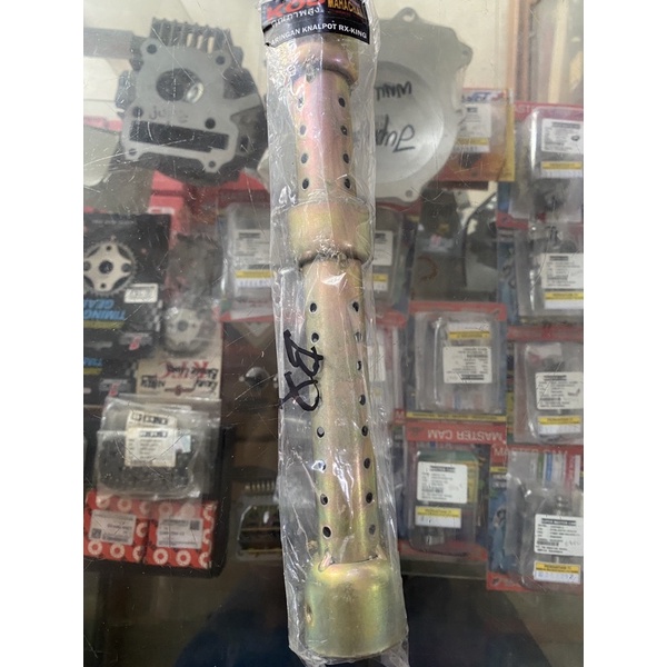 SARINGAN KNALPOT RX KING KUNINGAN / UJUNG KNALPOT KING / SARINGAN KING KUNINGAN KOU RACING