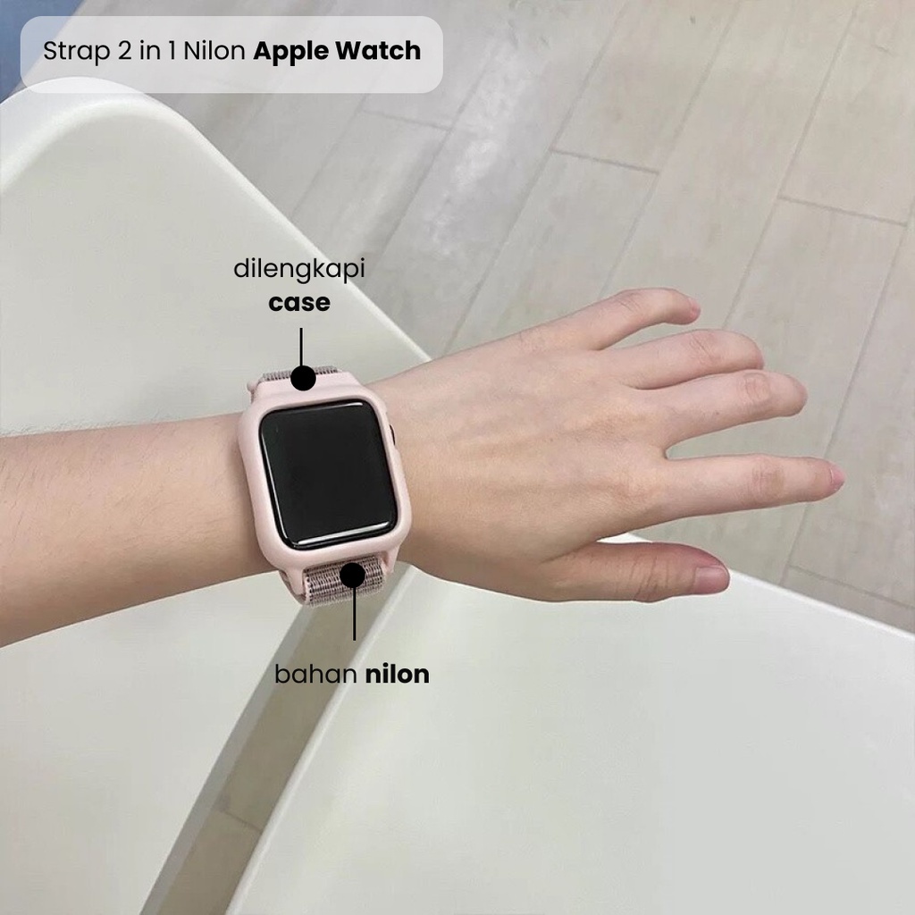 2 in 1 Nylon Strap APPLE WATCH  38/40/41 mm iWatch 42/44/45 mm Band