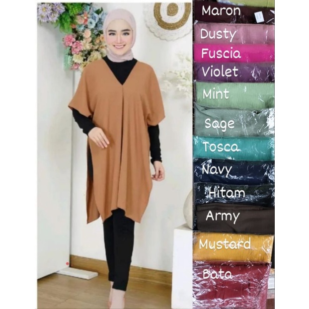 LONG TUNIK ATASAN NAGITA KRINGKEL