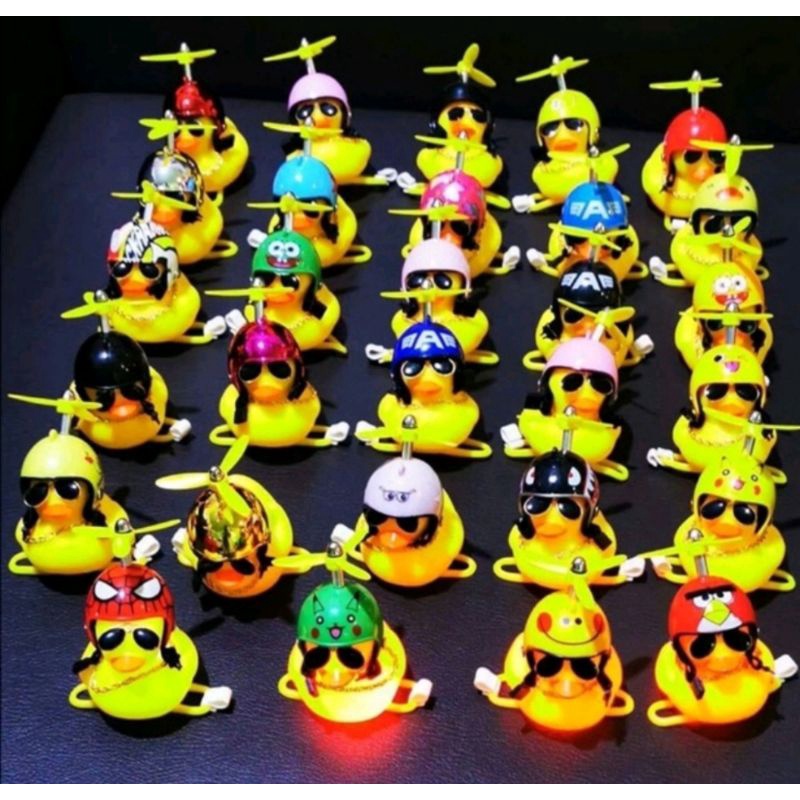 Boneka Bebek GAUL DEGIL berlampu LED topi kacamata kalung