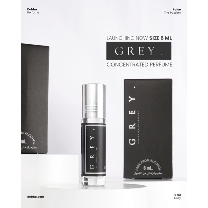 Parfum Minyak Wangi Dobha Aroma Grey 6ml Original Non Alkohol