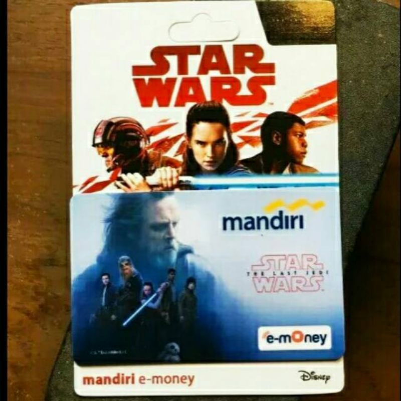 Mandiri eMoney eTOLL Star Wars - Luke ORI /Like eTOLL Tapcash Flazz or Brizzi