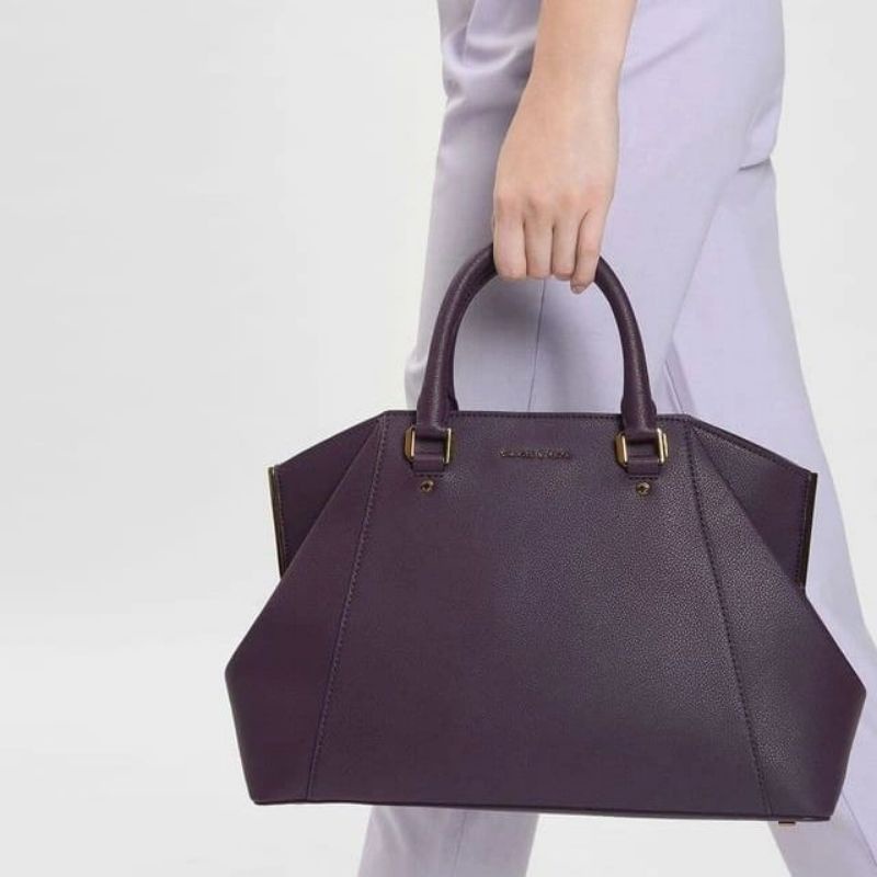 8.8 SALE | CK Large Geometric Top Handle Bag / CK Structured City Bag