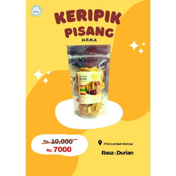 

Keripik Pisang Rasa Durian