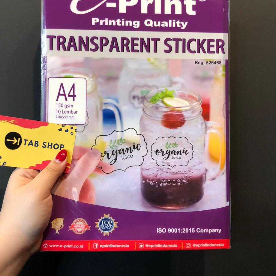 

☺_☻ EPRINT TRANSPARENT STICKER
