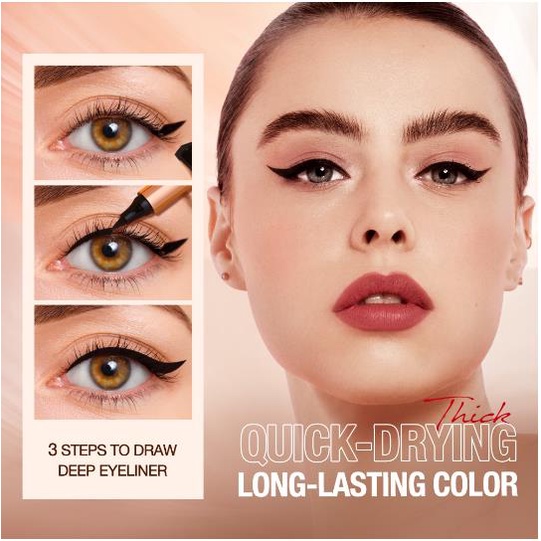 O.TWO.O 3PCS Eyebrow Cream+Mascara +2 In 1 Eyeliner Long Waterproof Natural Eye Makeup