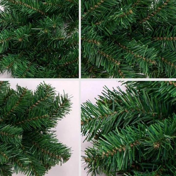 Trend ✹ Garland Hijau Natal Murah / Garland Natal 2,7 Meter Polos...