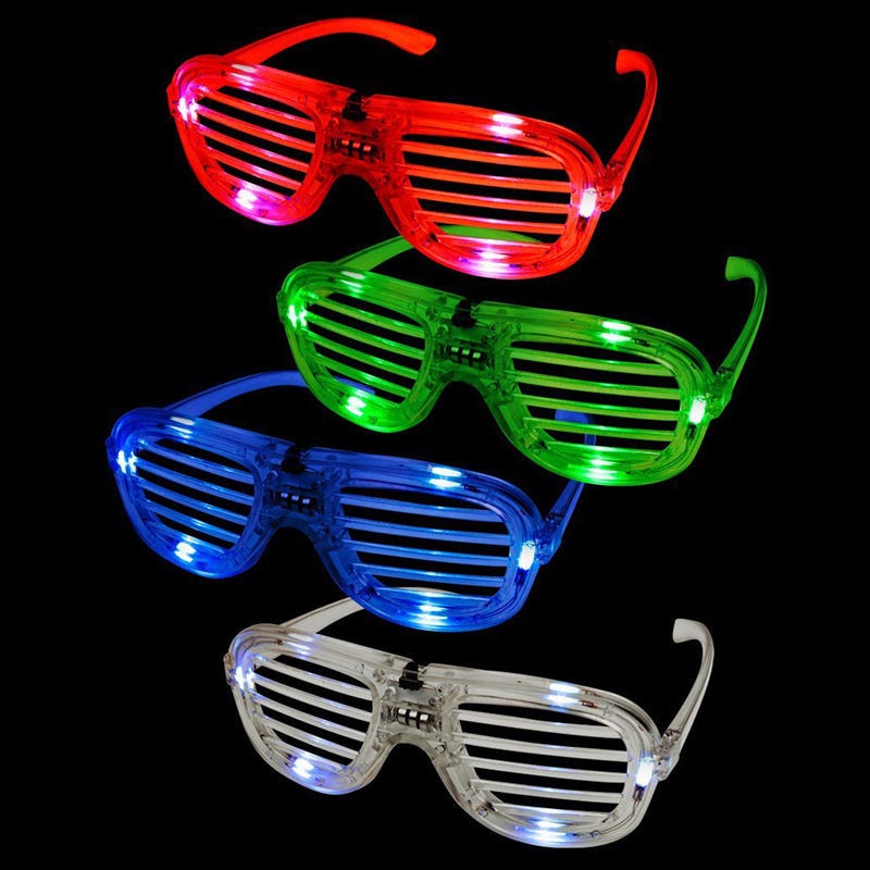 KacaMata Led Glasses Isi 1pcs Kaca Mata Nyala LED Party Kacamata Viral