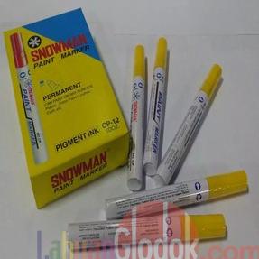 

Spidol Permanent Paint Marker Snowman Kuning Isi 12 Pcs