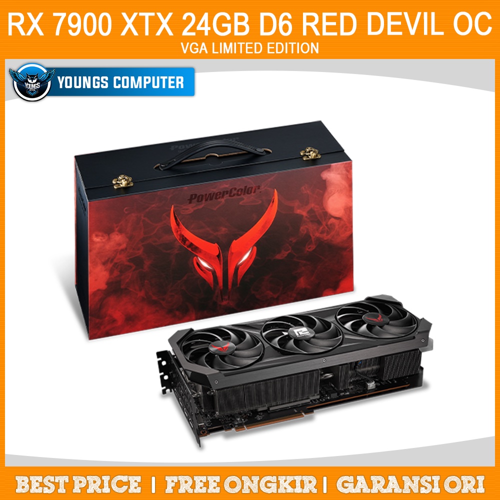 VGA POWERCOLOR RX 7900 XTX RED DEVIL OC 24GB GDDR6 | RADEON RX790XTX