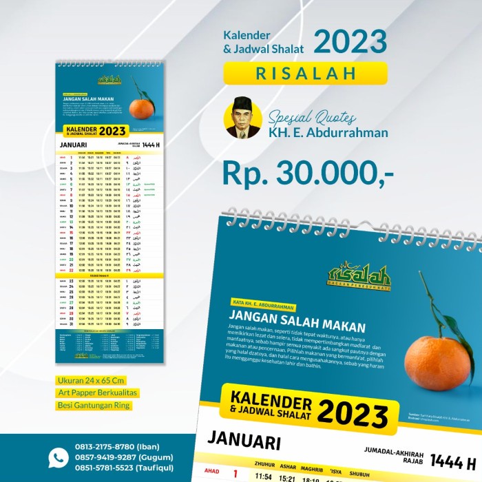 

✨NEW✨ - kalender 2023 - E. Abdurrahman