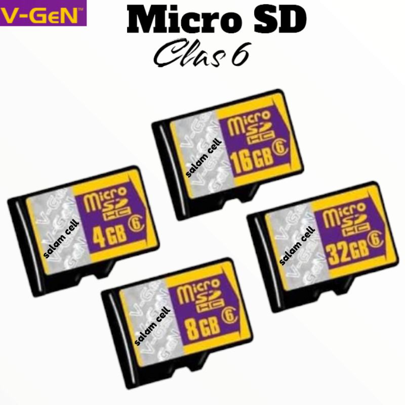 Memori Card V-Gen Clas 6 MMC Kartu Memori 32GB Original Vgen Garansi Resmi