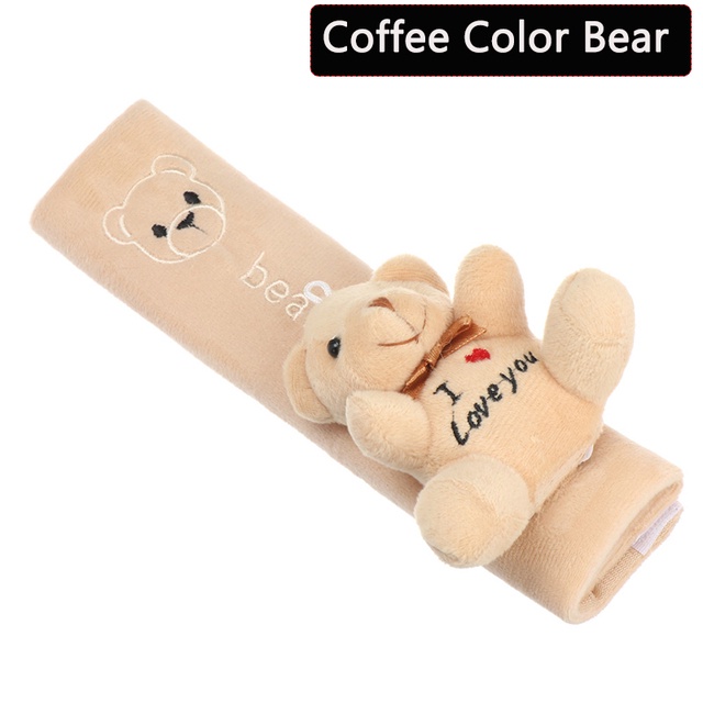 2buah Sabuk Pengaman Mobil Lembut Pelindung Bahu Kartun Lucu Pelindung Bahu Anak safety belt protector