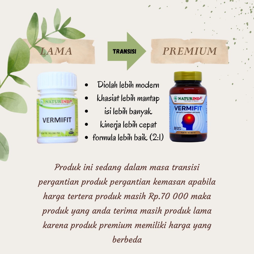 OBAT HERBAL VERMIFIT NATURINDO (SPESIAL VERTIGO & MIGRAIN)