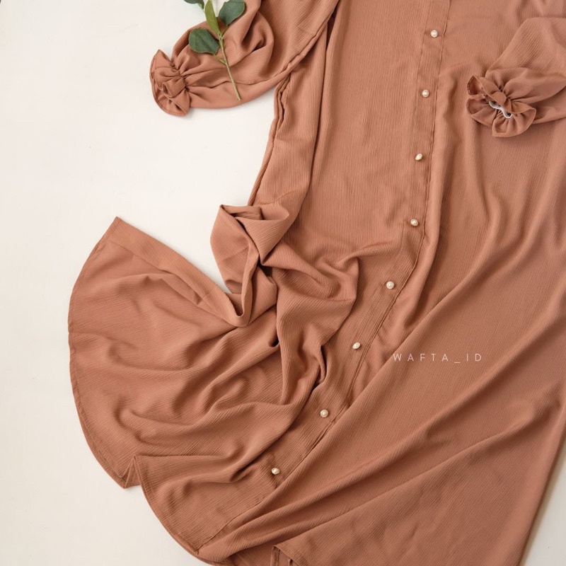 SHANUM ABAYA BY WAFTA WARNA NUDE