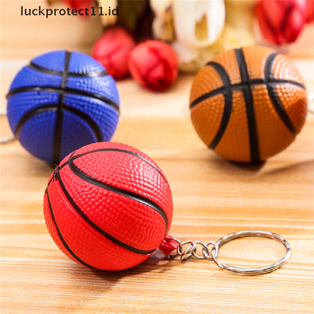 /Fashion Hot//// Gantungan Kunci Basket Lucu Bola Keyring Gantungan Kunci Perhiasan Hadiah Kreatif Random.