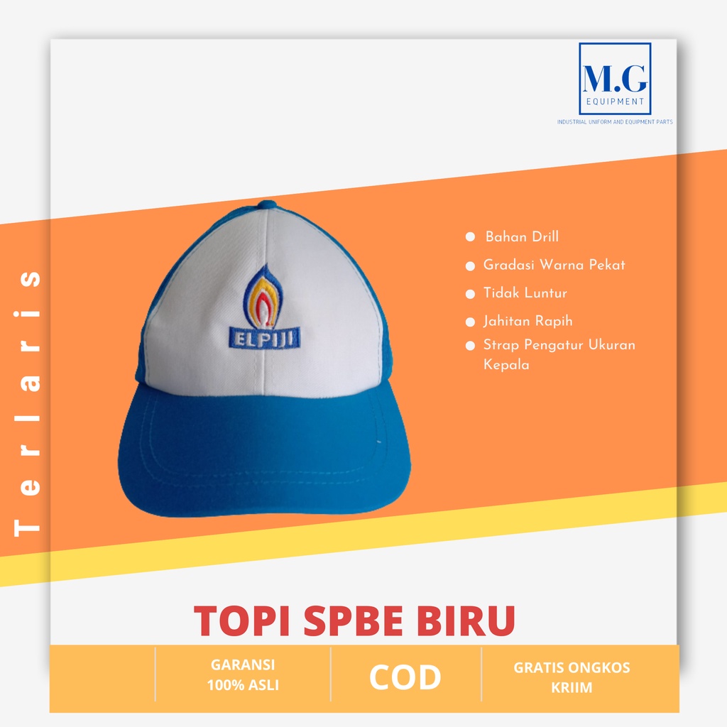 Topi Operator Spbu Pasti Pas, Pasti Prima, Lpg 3kg, Spbe Elpiji