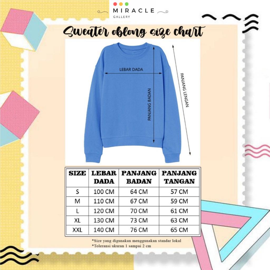 Sweater Oblong Crewneck Couple / Baju Pasangan HER KING HIS QUEEN Unisex Bahan Fleece Premium