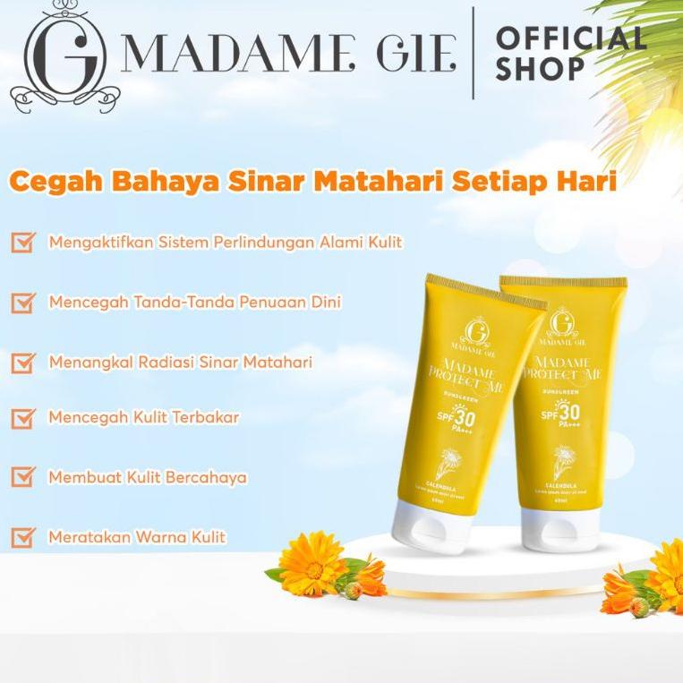 

➞Seller➞ [READY] Sunscreen madam gie | Madame Gie Madame Protect Me Sunscreen SPF 30 PA +++ With Calendula - Skincare Sunblock 49