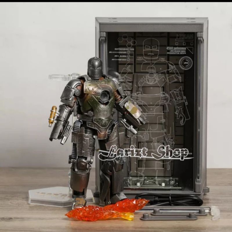 ZD Toys Marvel Avengers Ironman2 Iron man Mark 1 Figure