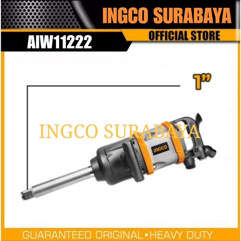 INGCO AIW11222 AIR IMPACT WRENCH 1" MESIN PEMBUKA BAUT RODA MOBIL TRUK 1 INCH IMPEK