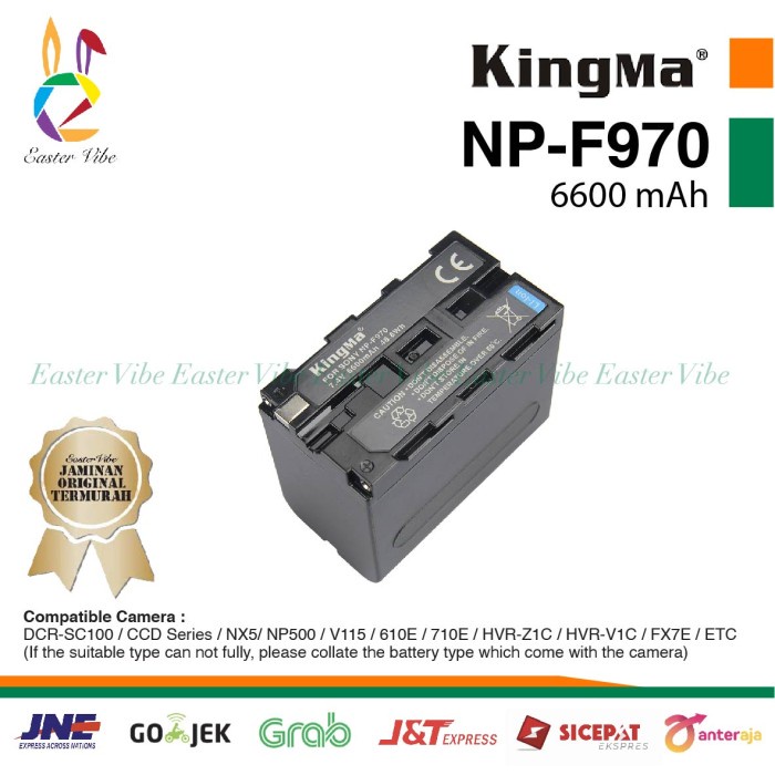 KINGMA NP F970 SONY BATTERY 6600MAH FX7 PD177 F570 F770 F960
