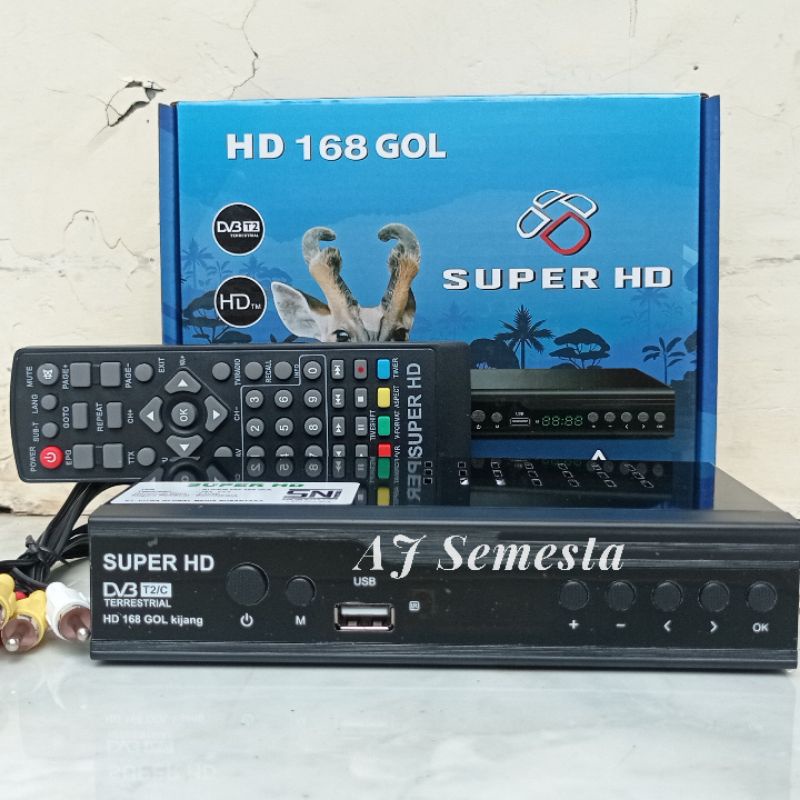 Set Top Box TV Digital DVB T2 Super HD 168 GOL KIJANG FREE BUBLE WRAP