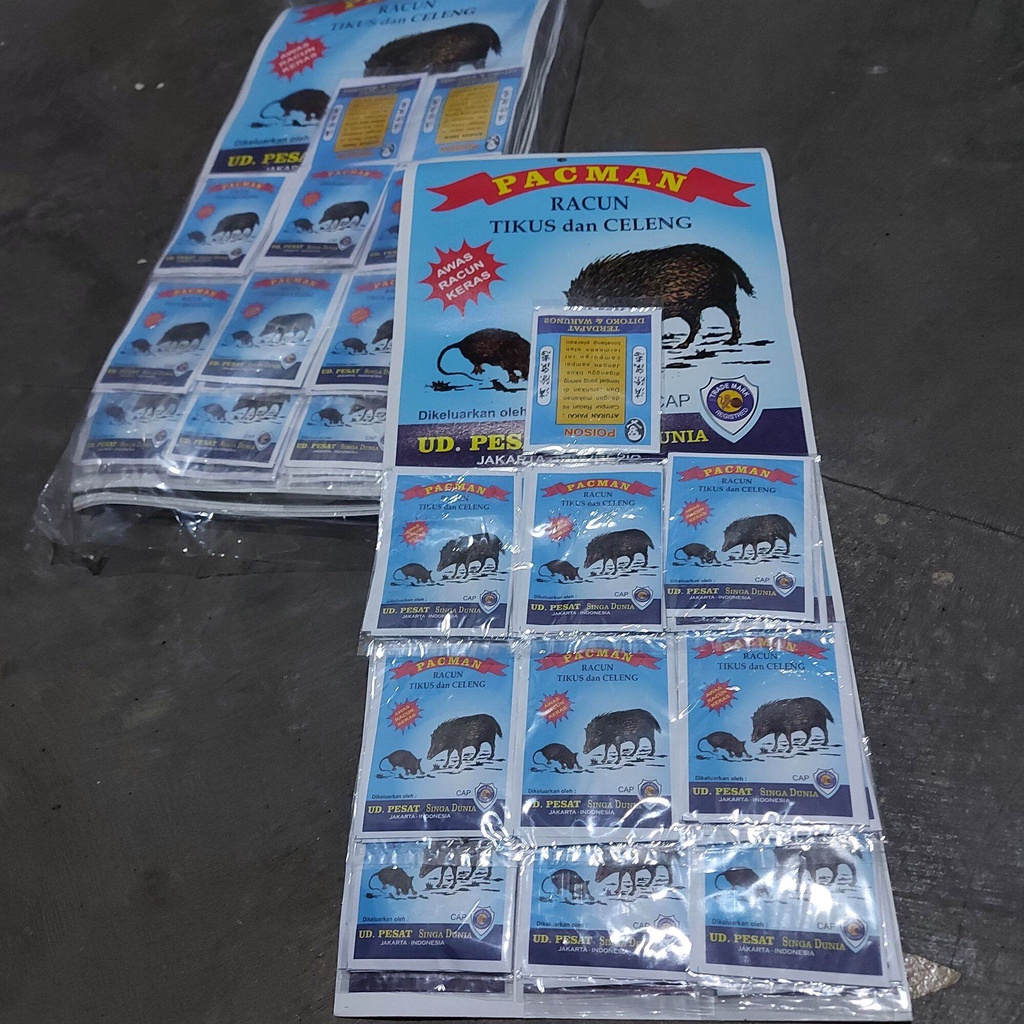 Racun Tikus Pacman 24Pcs | Ampuh Membasmi Tikus