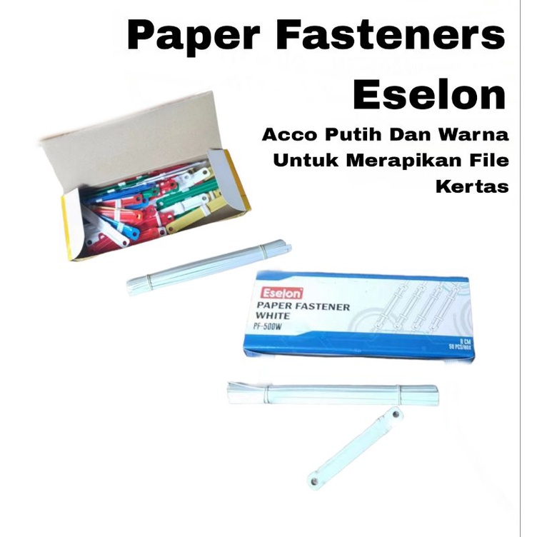 

Paper Fastener Acco Untuk Merapikan Berkas / 50 Buah Acco Untuk Kertas