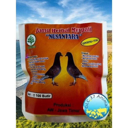 

Nusantara Jamu Herbal Merpati Dara Ginseng Teki Bukan Jalu Aji