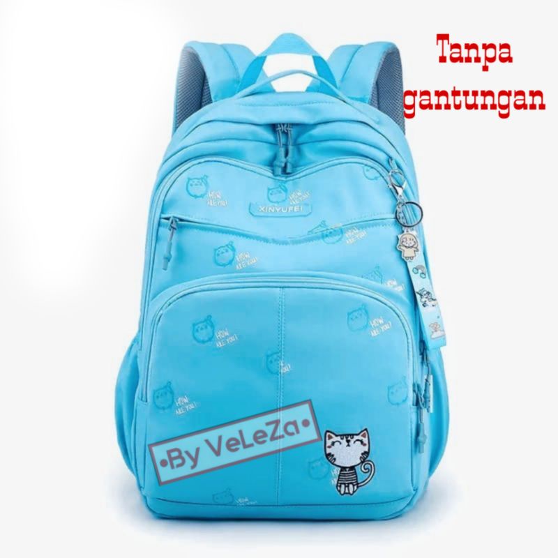 Tas Ransel Anak Canvas VeLeZa Free Botol minum - Tas Ransel Anak - Tas Anak