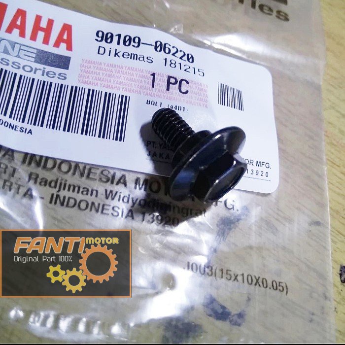 BOLT 90109-06220 BAUT AKI ACCU XEON KARBU RC GT 125 PART ORI YAMAHA