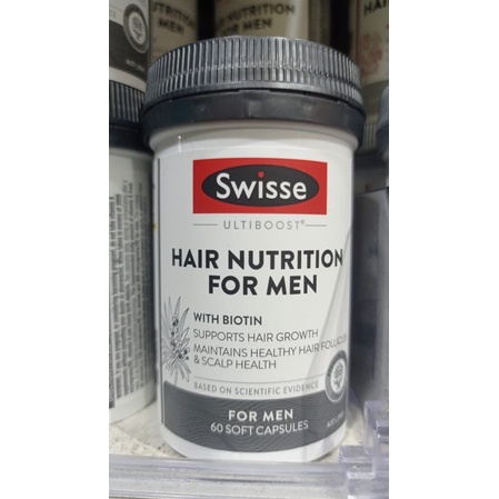 Swisse Ultiboost Hair Nutrition For Men 60 Kapsul
