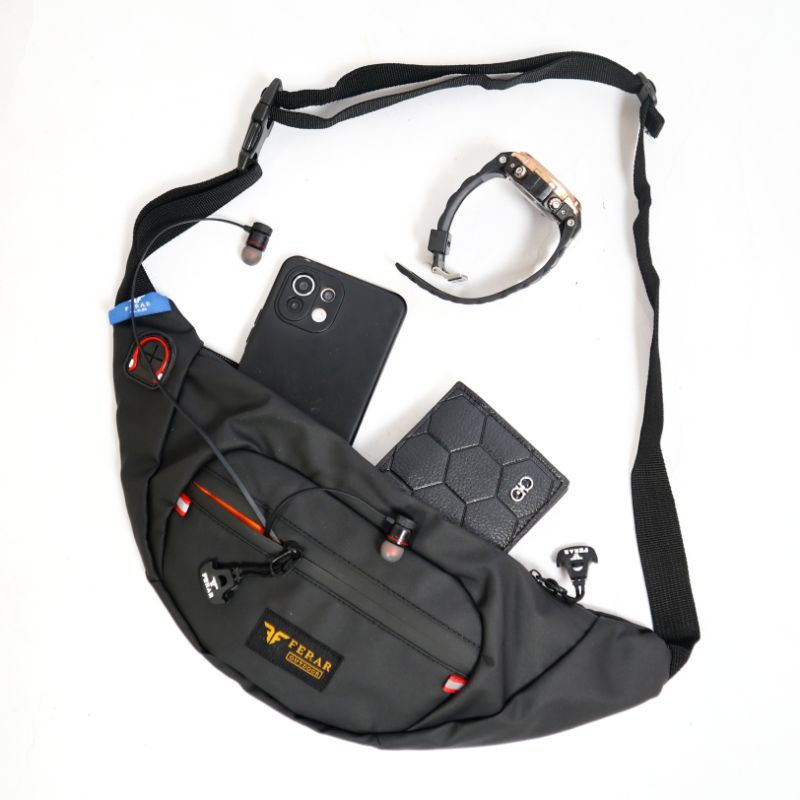 Tas waistbag mini/Tas selempang mini pria wanita Ferar Blendwass