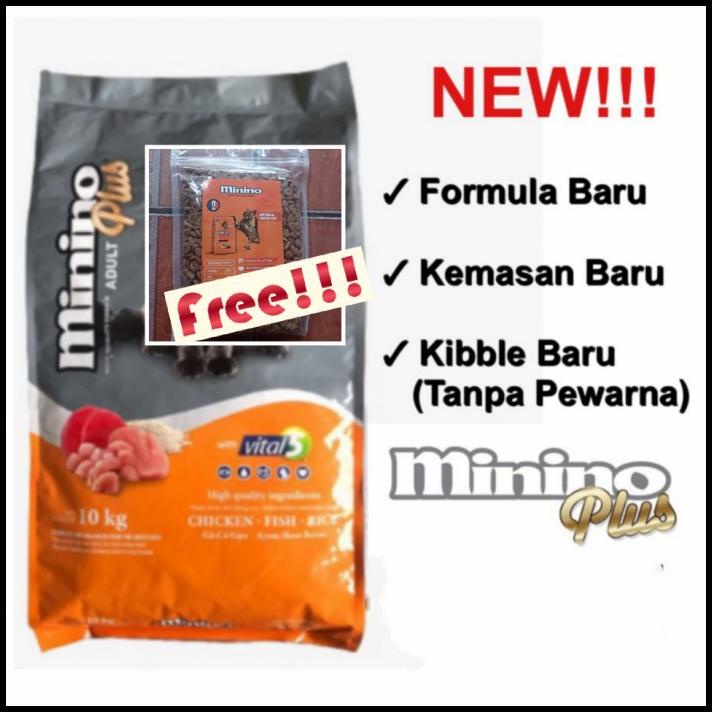 Promo Minino Plus 10 Kg Makanan Kucing 10Kg Freshpack No Maxi