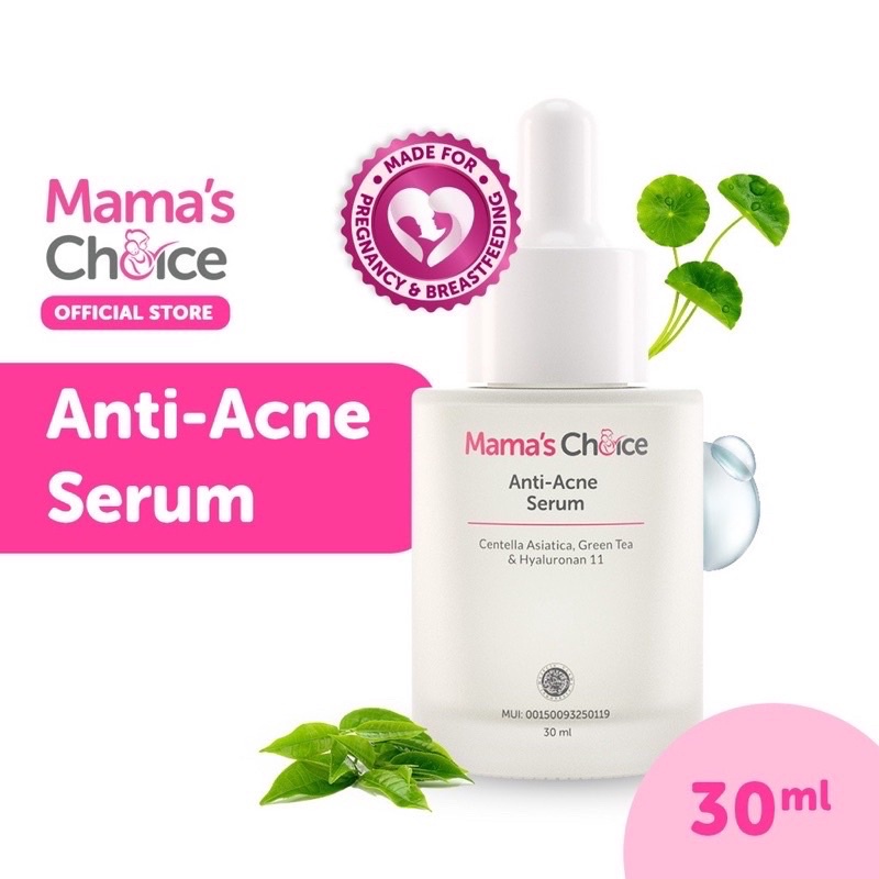 Mama Choice Anti Acne Serum Anti Jerawat Muka Wajah Ibu Hamil Menyusui Aman Alami