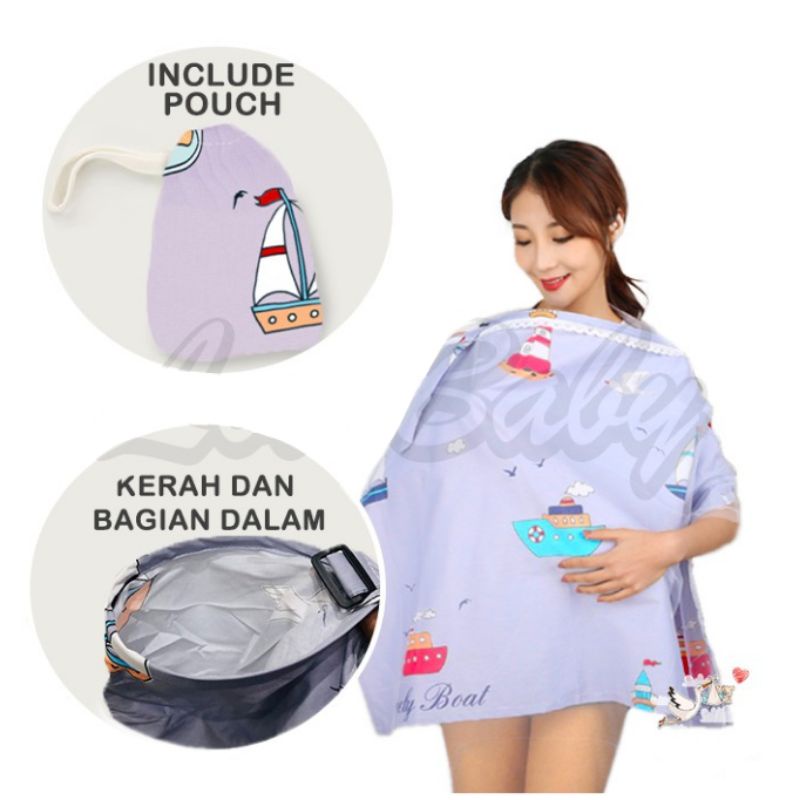 tokolima9 - APRON MENYUSUI KAIN PENUTUP MENYUSUI NURSING COVER