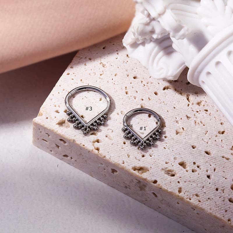 1 Buah G23 Baja Titanium Helix Tindik Hidung 16Gauge Lobe Earring Clicker Tragus Unisex Perhiasan Tubuh