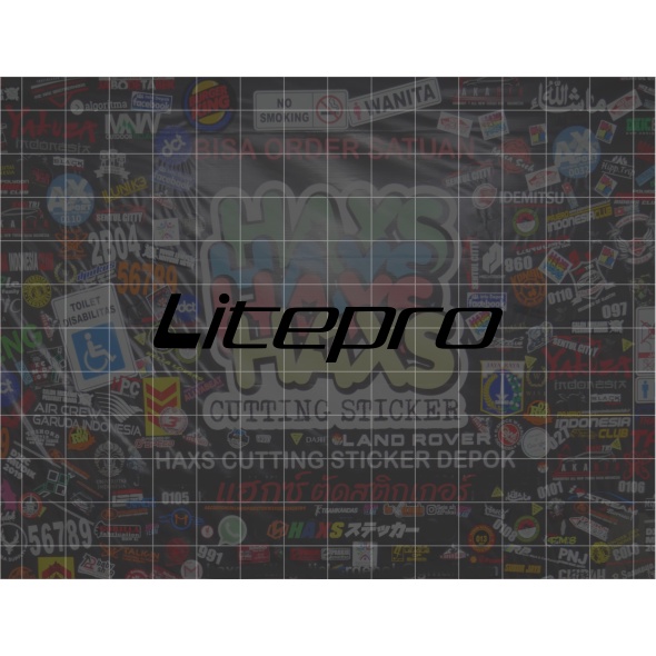 Cutting Sticker Litepro Ukuran Varian Untuk Sepeda