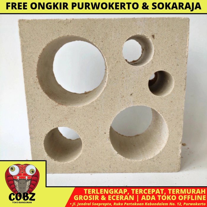 20 CM X 20 CM / NM 14 ROOSTER JALUSI LUBANG ANGIN BETON MOTIF PUTIH