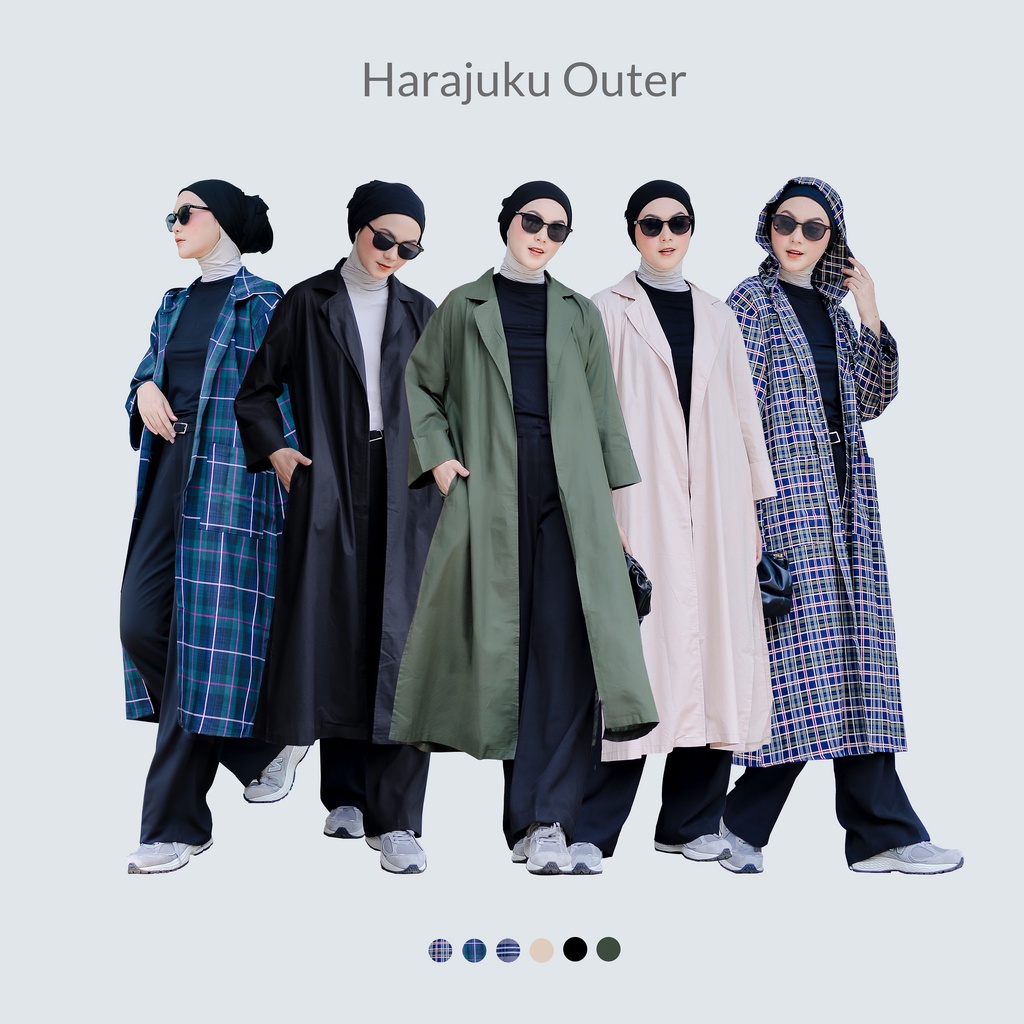 NUNA Harajuku Outer | outer wanita katun busui