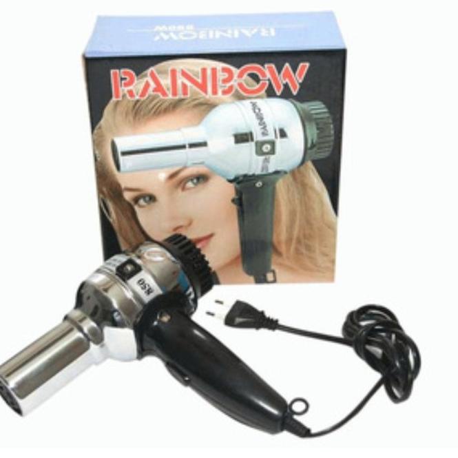 NEW ARRIVAL 7724 Hair Dryer Rainbow 350/850W Hair Styling Hairdryer Alat Pengering Rambut Panas Untuk Rambut Bulu Anjing Kucing ヹ