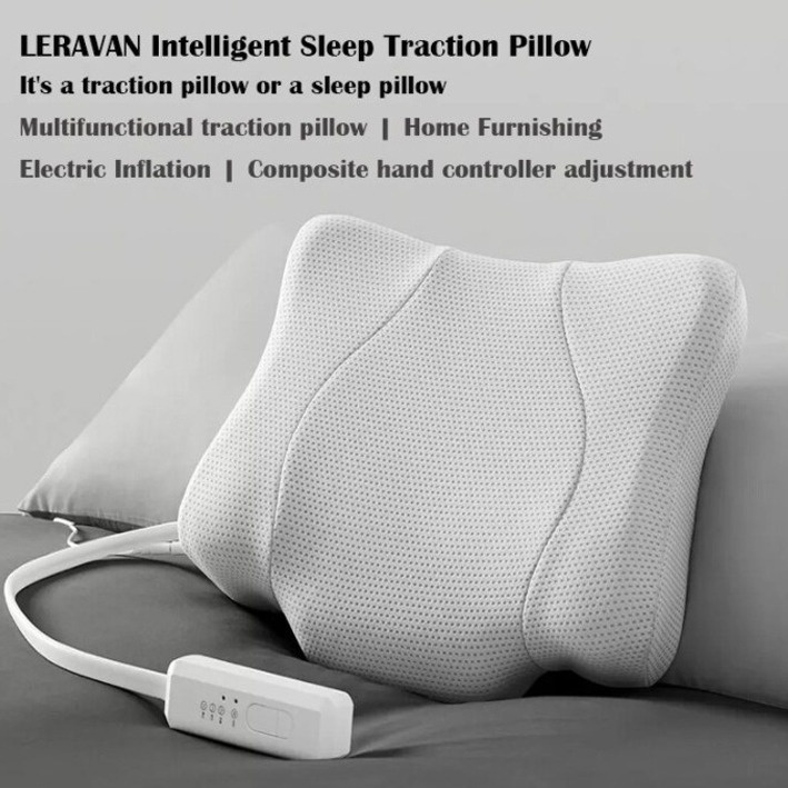LERAVAN Intelligent Sleep Traction Pillow Massage Bantal PINTAR Traction
