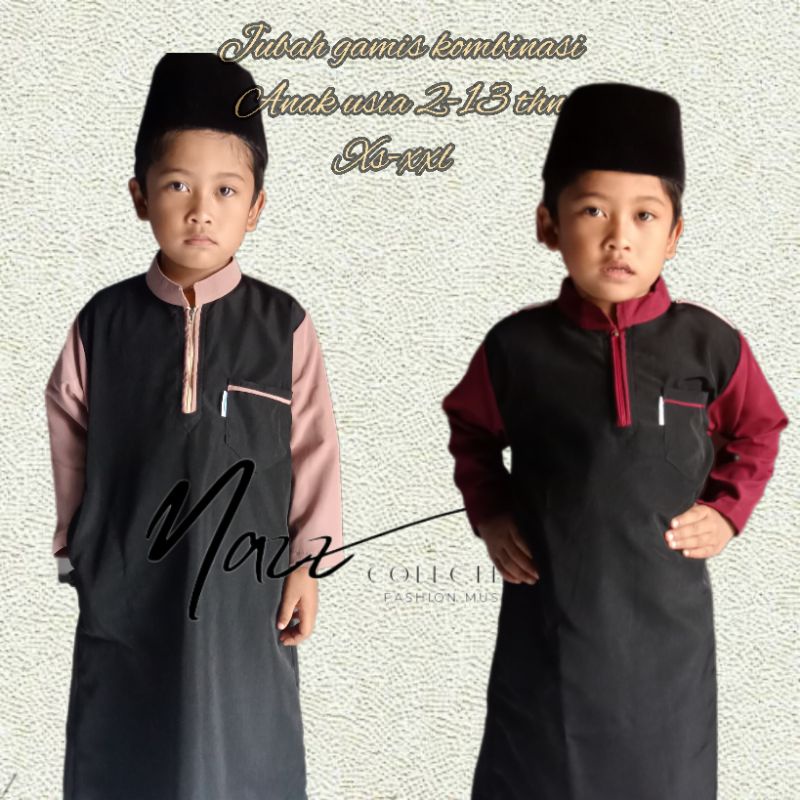 gamis kombinasi anak laki laki