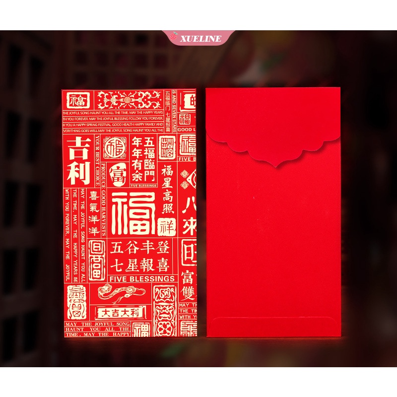 2023pernikahan Tahun Baru Pribadi Kreatif Amplop Merah Besar Festival Musim Semi Fu Xi Tas Hadiah Amplop Merah [ZXL]