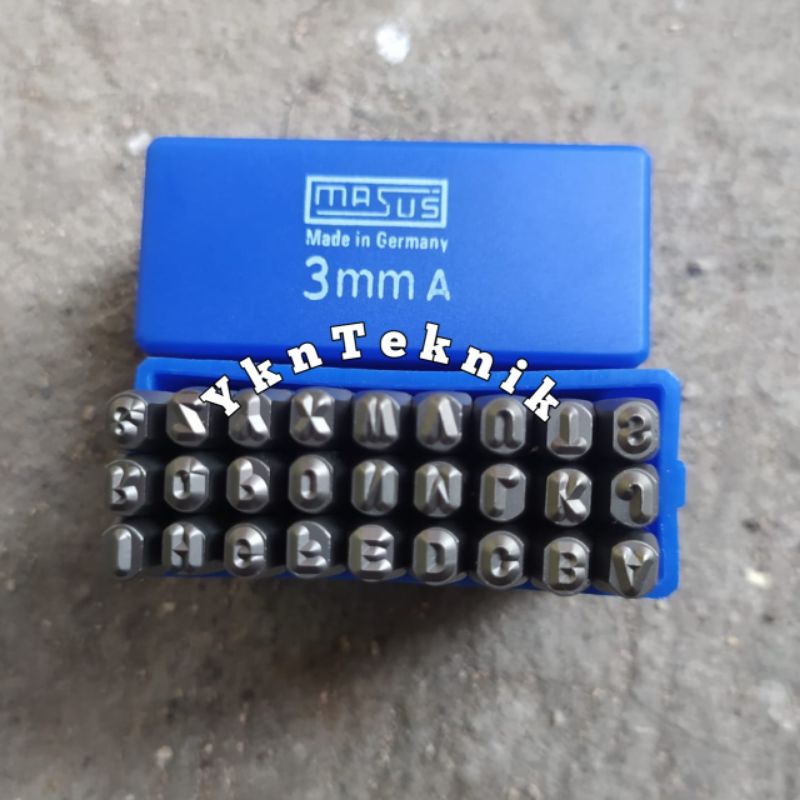 

Masus alat ketok huruf dan angka 3 mm Stamp Punch Set