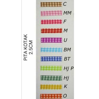 

⌅ Pita Kotak 2,5cm / 1 inch per Roll ㅩ