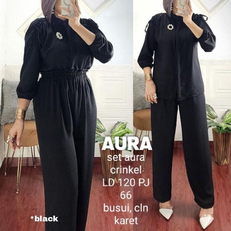 Fashion MUSLIM, baju wanita, baju stelan wanita, setelan, stelan, Baju stelan, fashion wanita, one set. Aura Set