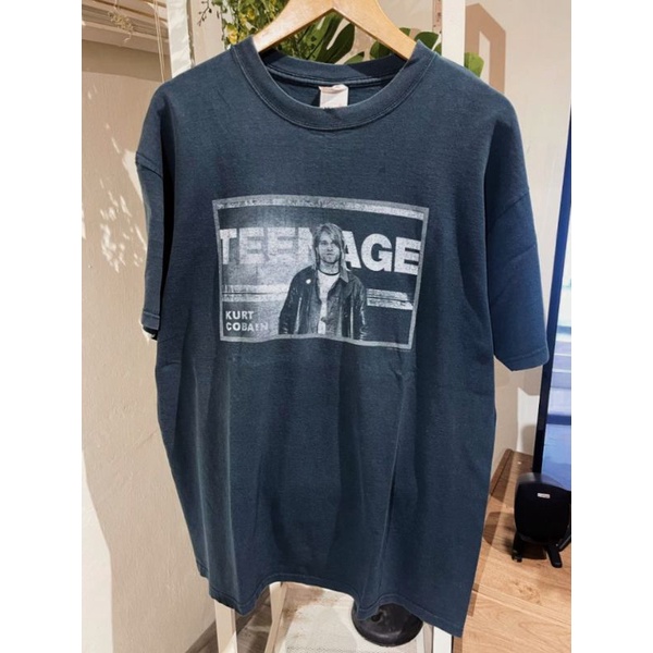[ Preloved / Second / Used  ] Kurt Cobain - Teenage Vintage T shirt Kaos Band Music Nirvana Kurt Cob
